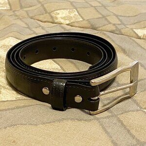 Thin Black 40" Belt